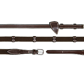 Dy'on web reins with 9 leather loops 5/8